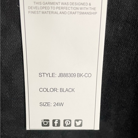 Judy Blue Plus Skinny Fit Black Cheetah Animal Print Jeans NWT - Picture 9 of 12